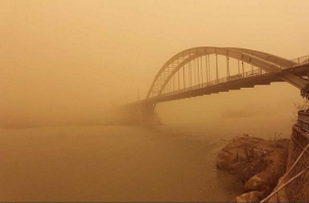 وقوع گرد و غبار در برخی شهرهای خوزستان
