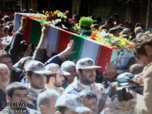 تشییع پیکر 4 شهید گمنام در همدان