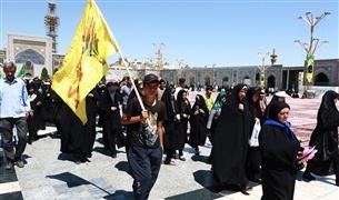 تشرف کاروان زائران پیاده نیشابور به حرم مطهر رضوی