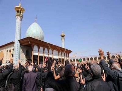 اجتماع بزرگ عزاداران حسینی در حرم شاهچراغ (ع)