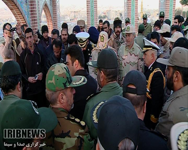 غبار روبی گلزار شهدای خراسان شمالی