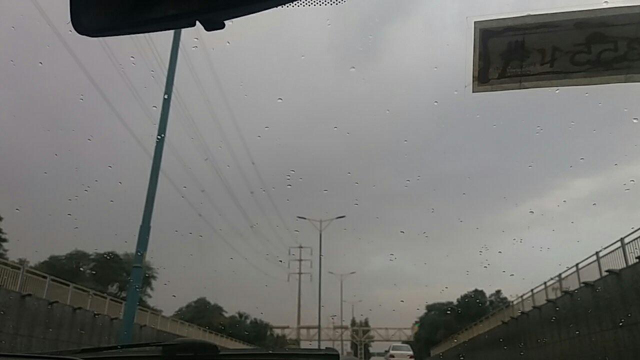 بارش باران و گرد و غبار در خوزستان