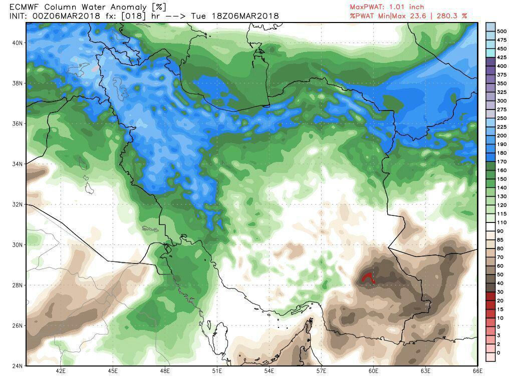 احتمال نفوذ گرد و غبار به جو استان