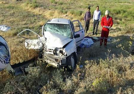 حادثه رانندگی با دو کشته و یک مجروح در محور نیشابور- فیروزه