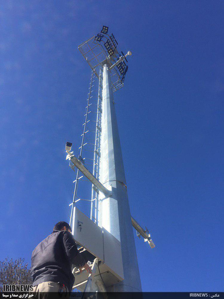 محوطه معبد آناهیتا به دوربین مدار بسته مجهز شد محوطه معبد آناهیتا به دوربین مدار بسته مجهز شد