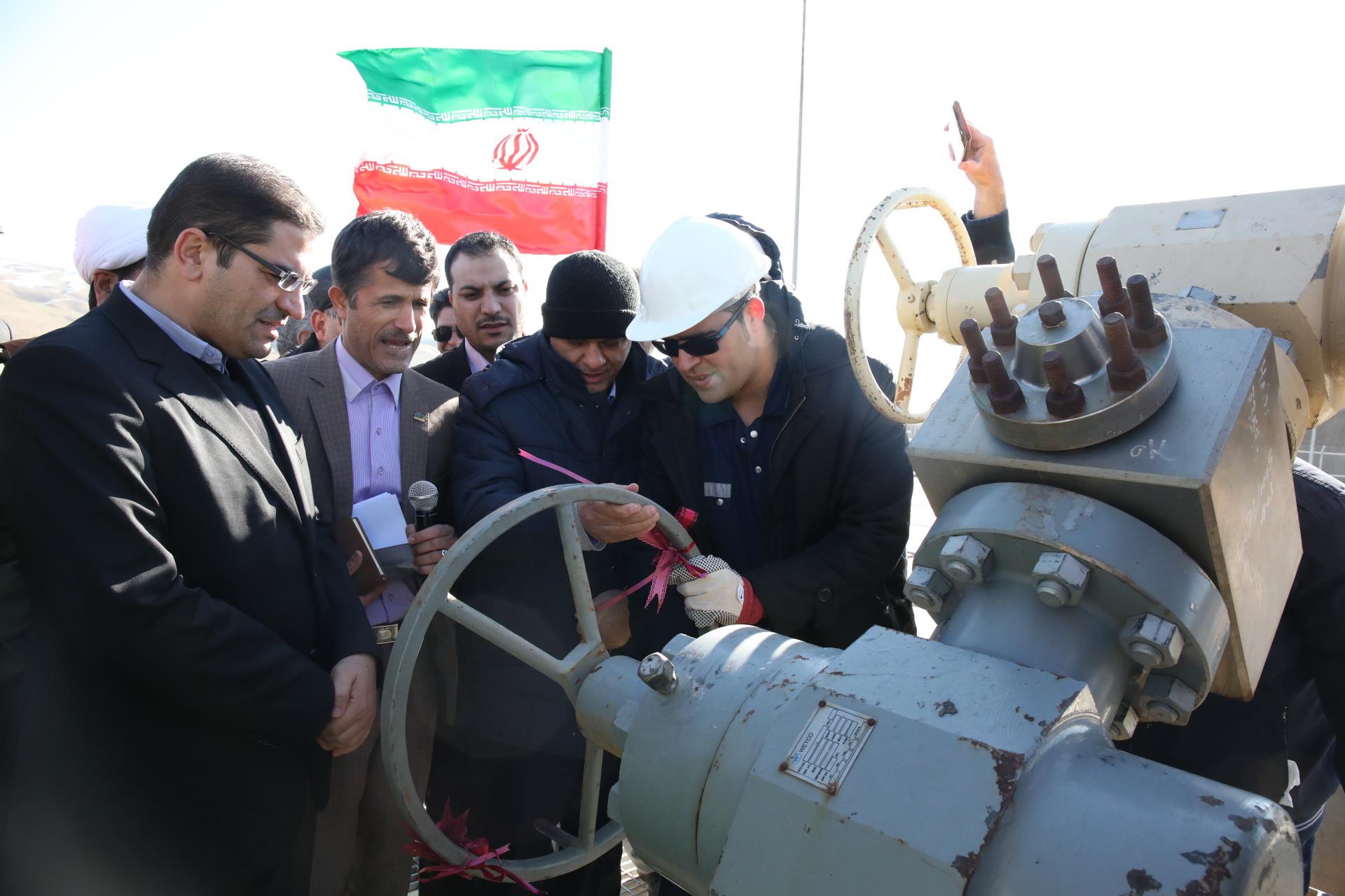 بهره برداری از چاه گاز شماره 74در سرخس 