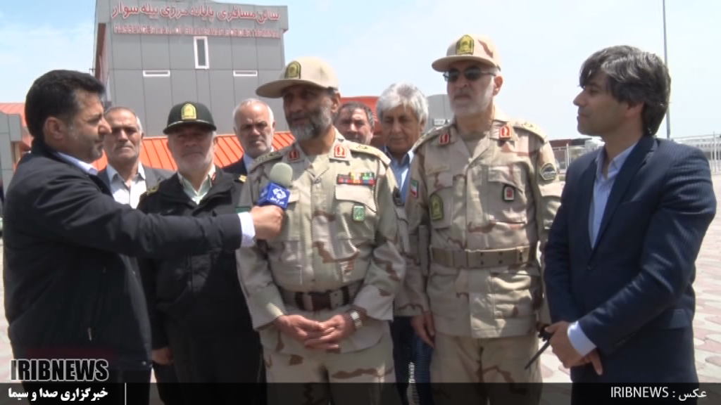 بازدید فرمانده مرزبانی کشور از پایانه مرزی بیله سوار