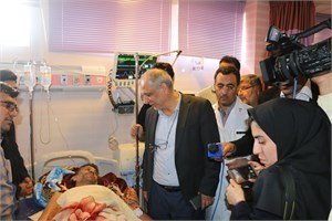عیادت از مجروحان حادثه تروریستی در اهواز عیادت از مجروحان حادثه تروریستی در اهواز