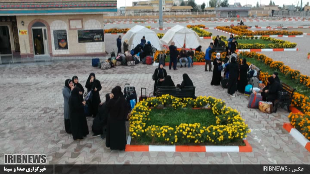 اعزام زائران آذربایجانی از پایانه مرزی بیله سوار به کربلای معلی