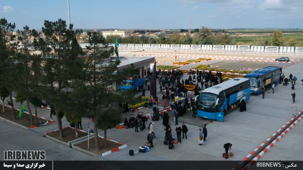 اعزام زائران آذربایجانی از پایانه مرزی بیله سوار به کربلای معلی