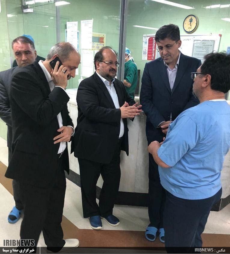 زخمی شدن همراهان وزیر تعاون در حادثه تصادف زخمی شدن همراهان وزیر تعاون در حادثه تصادف