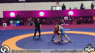 کشتی گیر قمی، قهرمان کشتی فرنگی آسیا شد