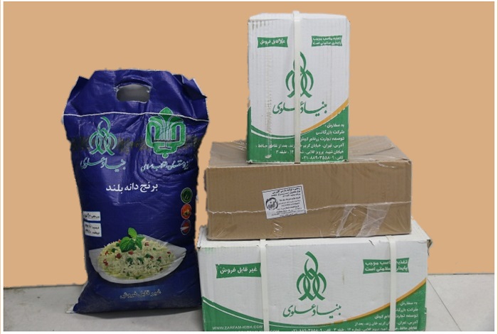 توزیع ۱۴۰ سبد غذای حمایتی بنیاد علوی در فراشبند