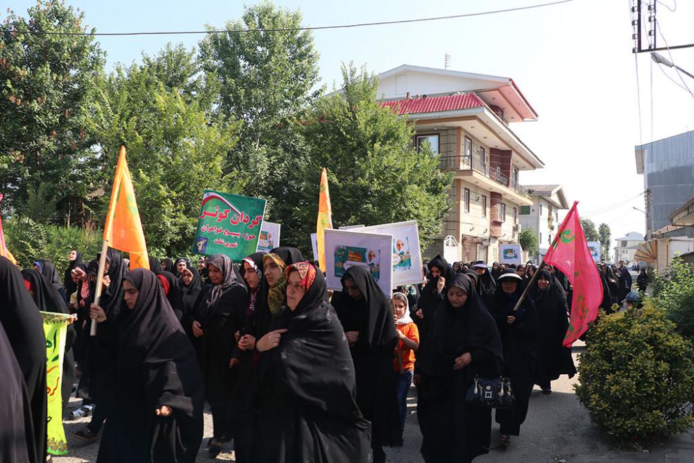 راهپیمایی بانوان در فومن و شفت راهپیمایی بانوان در فومن و شفت