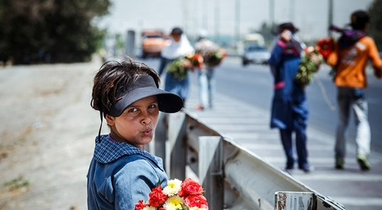 جمع آوری متکدیان و دست فروشان حاشیه اتوبان