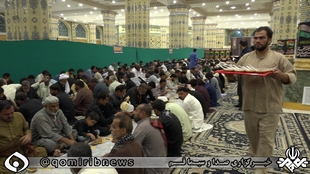 موکب مسجد مقدس جمکران خادم زائران غير ايراني اربعين حسيني