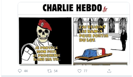 خشم ارتش فرانسه از کاریکاتور شارلی ابدو