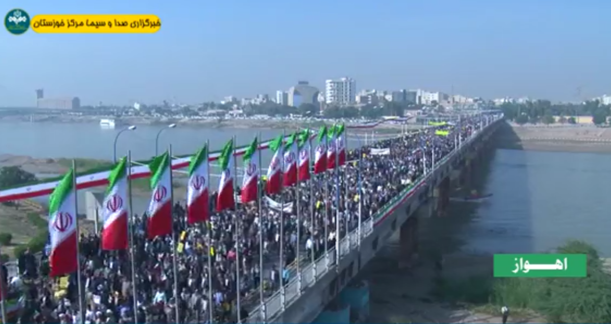 راهیپمایی گسترده و بی نظیر مردم اهواز راهیپمایی گسترده و بی نظیر مردم اهواز