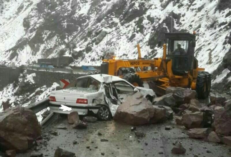 خطر ریزش سنگ در مناطق کوهستانی اردبیل