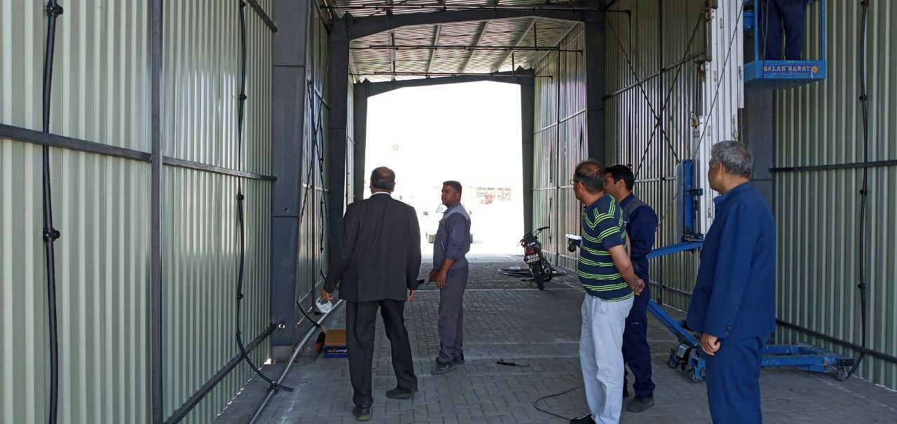 نصب داکت ضدعفونی در پایانه مرزی سرخس