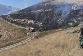 مهار آتش در ضلع جنوبی قله دماوند