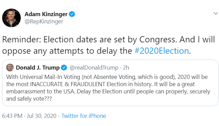 مخالفت اعضای کنگره با پیشنهاد ترامپ برای تعویق انتخابات