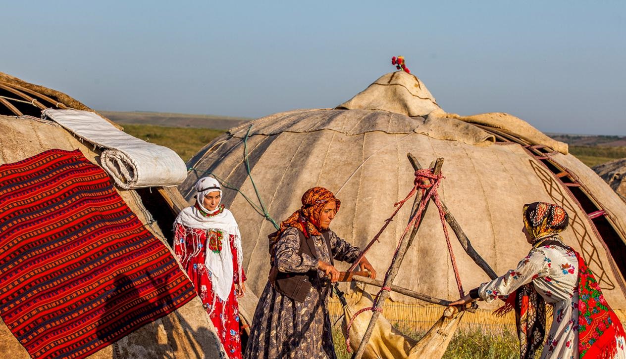 لباس زنان عشایر شاهسون از جاذبه‌های فرهنگی استان اردبیل