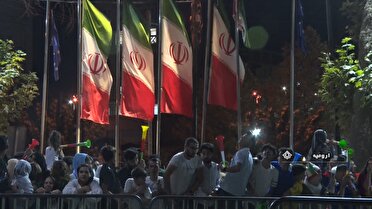 شادی مردم ارومیه پس ازصعود تیم‌ملی والیبال به فینال