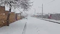 بارش برف در روستای جغدان از لنز دوربین شهروند خبرنگار