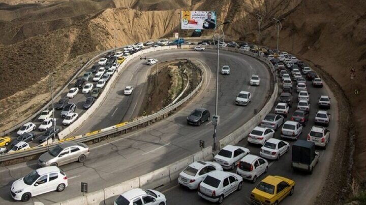 ترافیک سنگین در جاده چالوس و روان در سایر جاده‌های مازندران