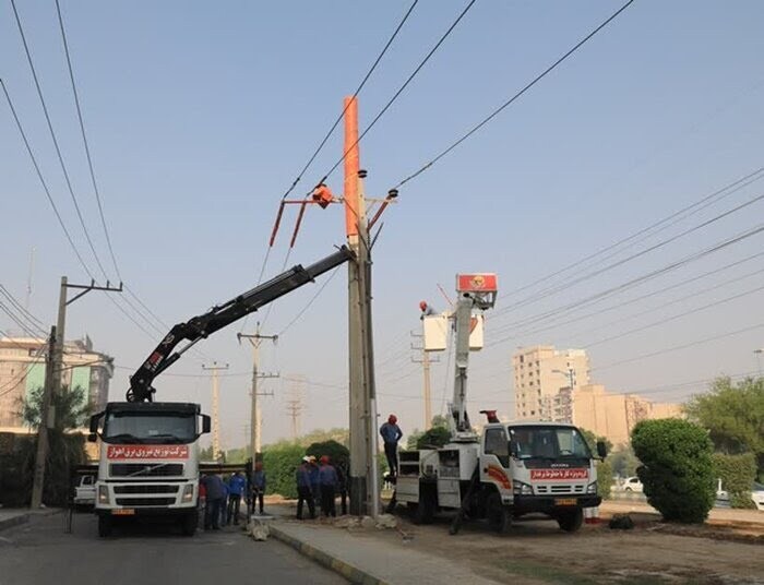 قطعی برق در برخی مناطق شهرک‌های برق و اکباتان اهواز