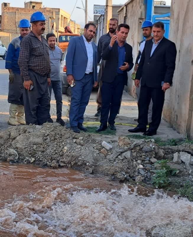 تعویض الکتروپمپ معیوب چاه شماره ۵ اشنویه