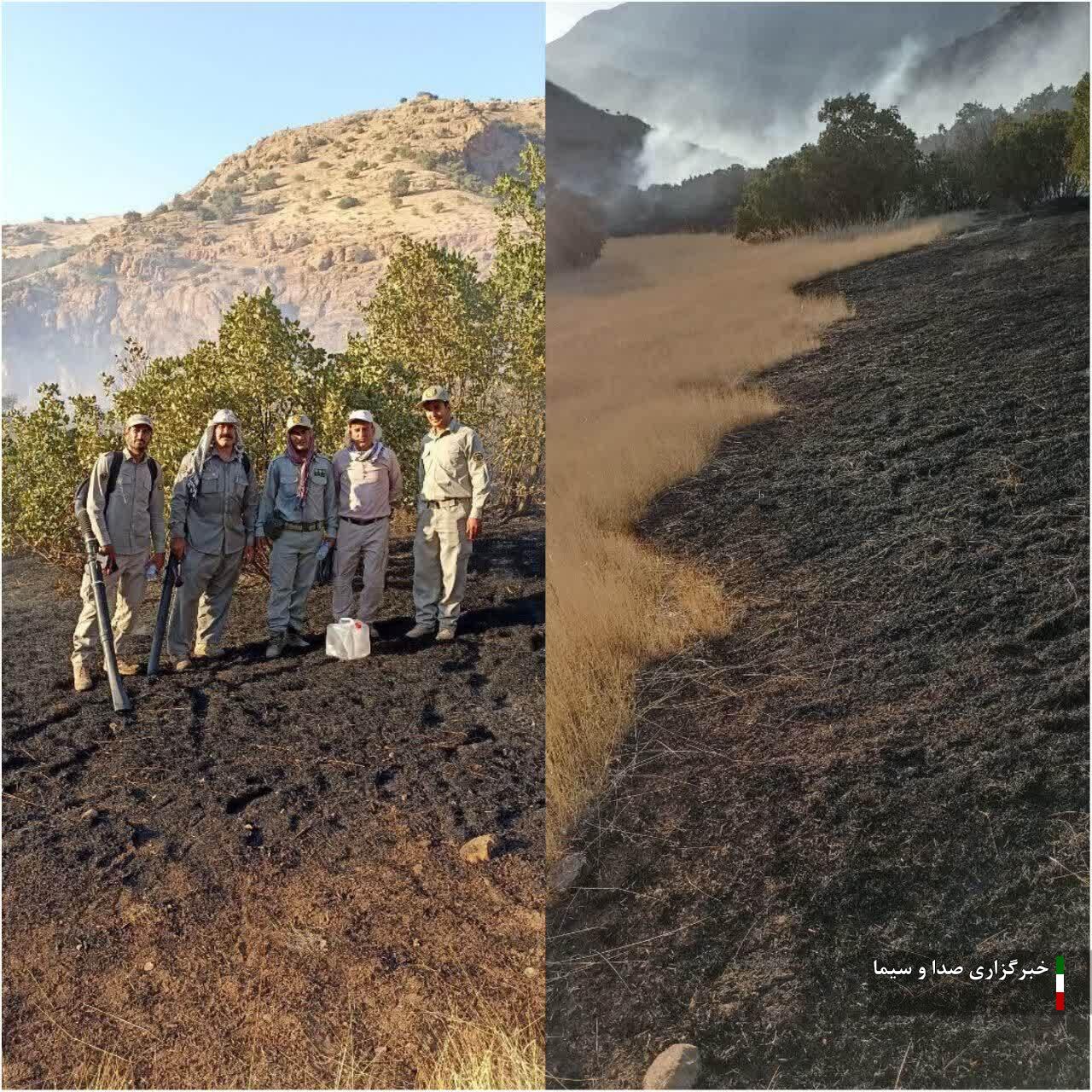 اطفای حریق در منطقه حفاظت شده اشترانکوه لرستان اطفای حریق در منطقه حفاظت شده اشترانکوه لرستان