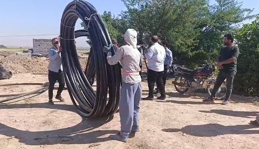 تجهیز مزارع بخش زیدون بهبهان به سامانه آبیاری نوین