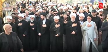 مراسم عزاداری سالروز دفن شهدای کربلا در سومین حرم اهل بیت(ع) در ایران