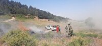 مانور آمادگی اطفای حریق منابع طبیعی در گرگان