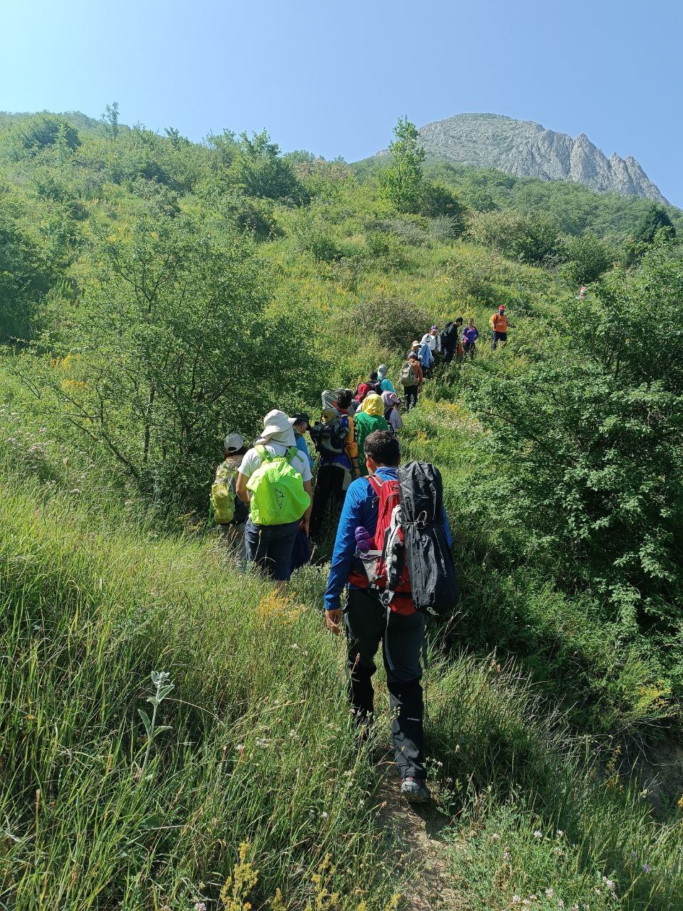 صعود کوهنوردان شیروانی به قله توچال