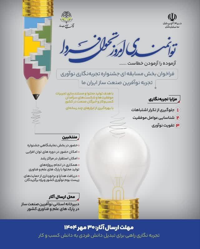  فراخوان جشنواره تجربه‌نگاری سرآمدان