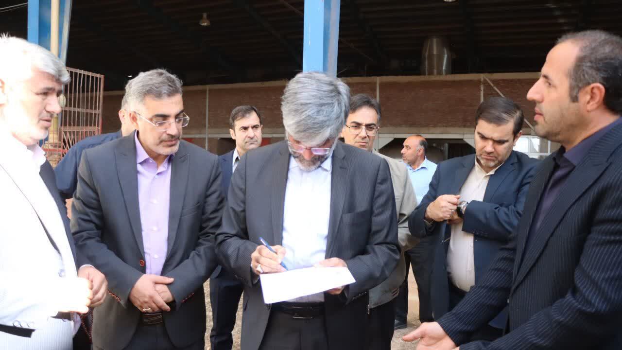 بازدید رئیس کل دادگستری آذربایجان از کارخانه راکد تمام اتوماتیک آجرسفال گرگین چایپاره