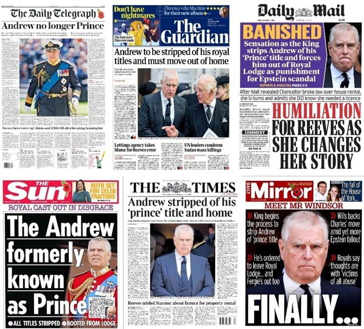 مهمترین عناوین روزنامههای جهان ۹ آبان ۱۴۰۴ مهمترین عناوین روزنامههای جهان ۹ آبان ۱۴۰۴