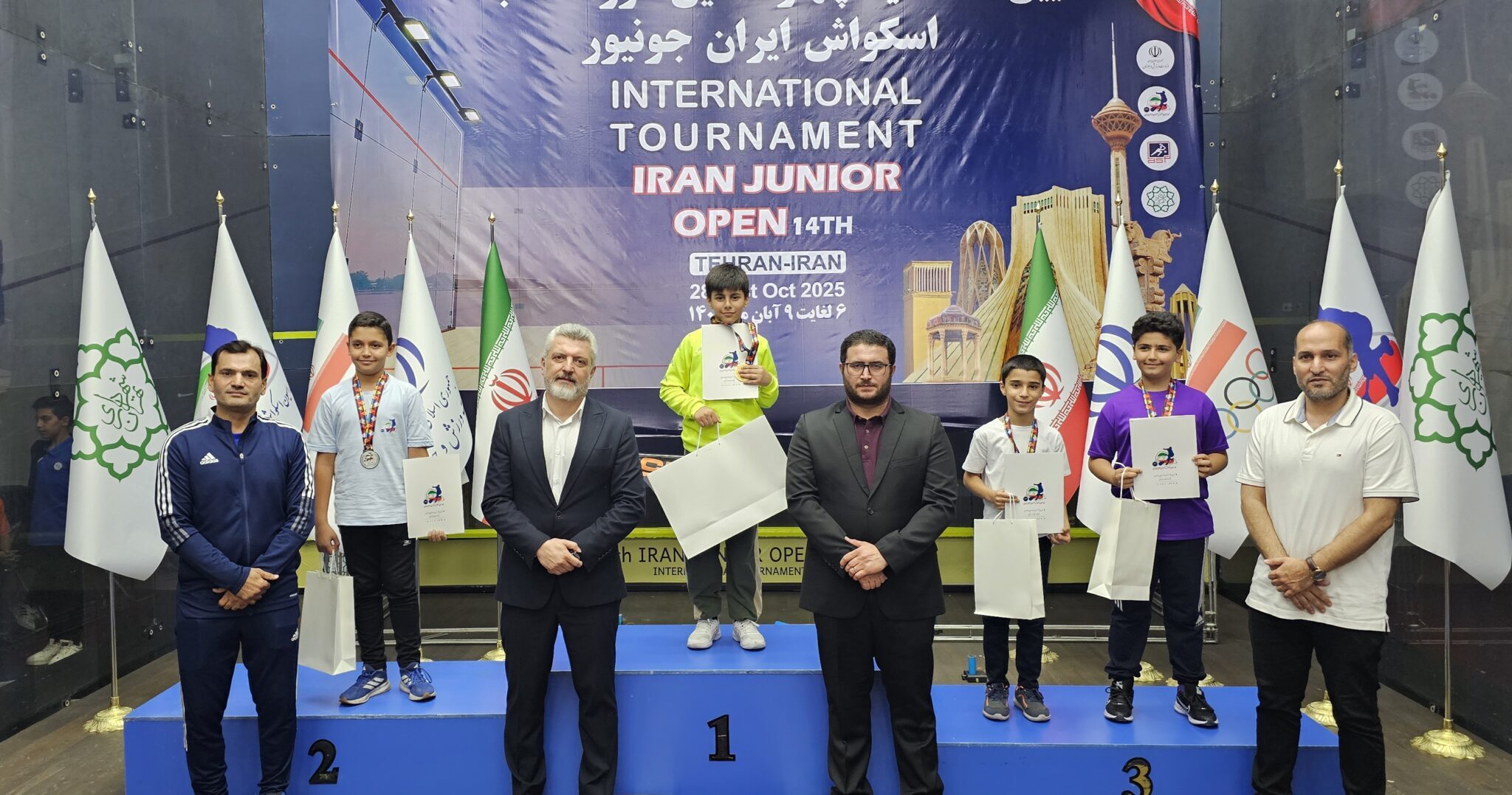 پایان مسابقات اسکواش ایران جونیور با معرفی برترین‌ها