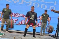 سکوی نایب قهرمانی مسابقات قویترین مردان ایران از آن پیشکسوت ملایری