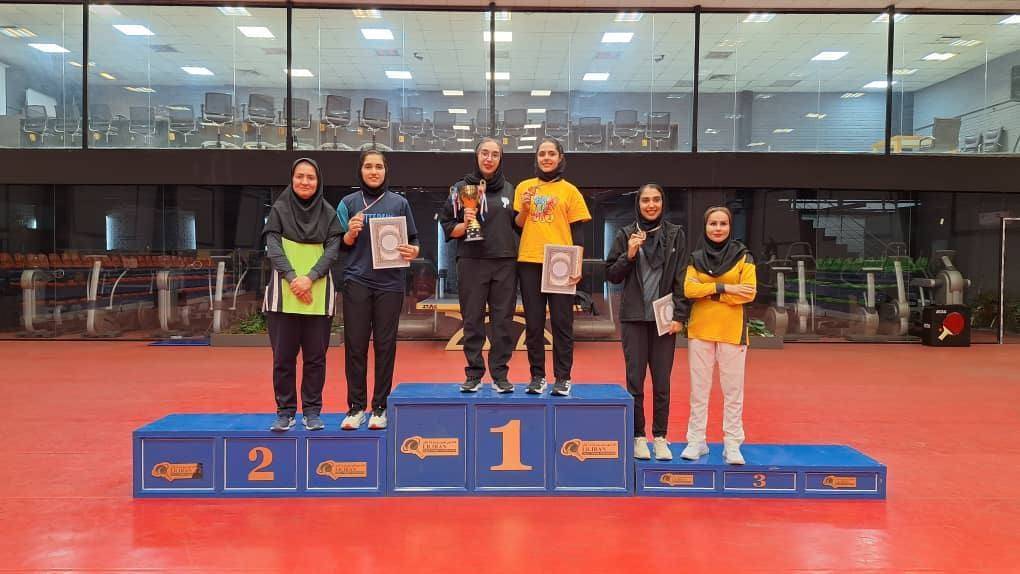 درخشش بانوی خراسانی در رقابت‌ های پینگ پنگ دسته برتر بزرگسالان