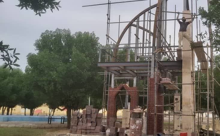 پیشرفت ۷۰ درصدی عملیات ساخت یادمان شهید گمنام در کوی رمضان اهواز پیشرفت ۷۰ درصدی عملیات ساخت یادمان شهید گمنام در کوی رمضان اهواز