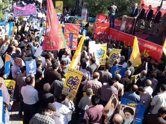 راهپیمایی مردم اصفهان در محکومیت یاوه گویی‌های ترامپ