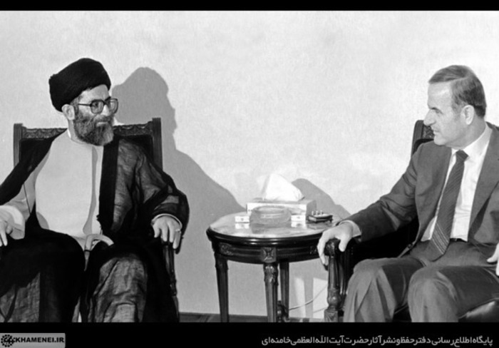 مذاکرات رسمی حضرت آیت‌الله خامنه‌ای و مرحوم حافظ اسد